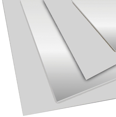 POLYBOARD - HARD/SOFT SILVER/SILVER (4' x 4')